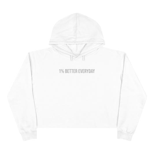 1% Better Everyday Women’s Crop Hoodie