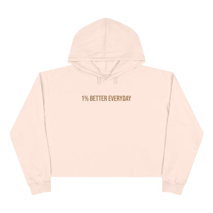 1% Better Everyday Women’s Crop Hoodie