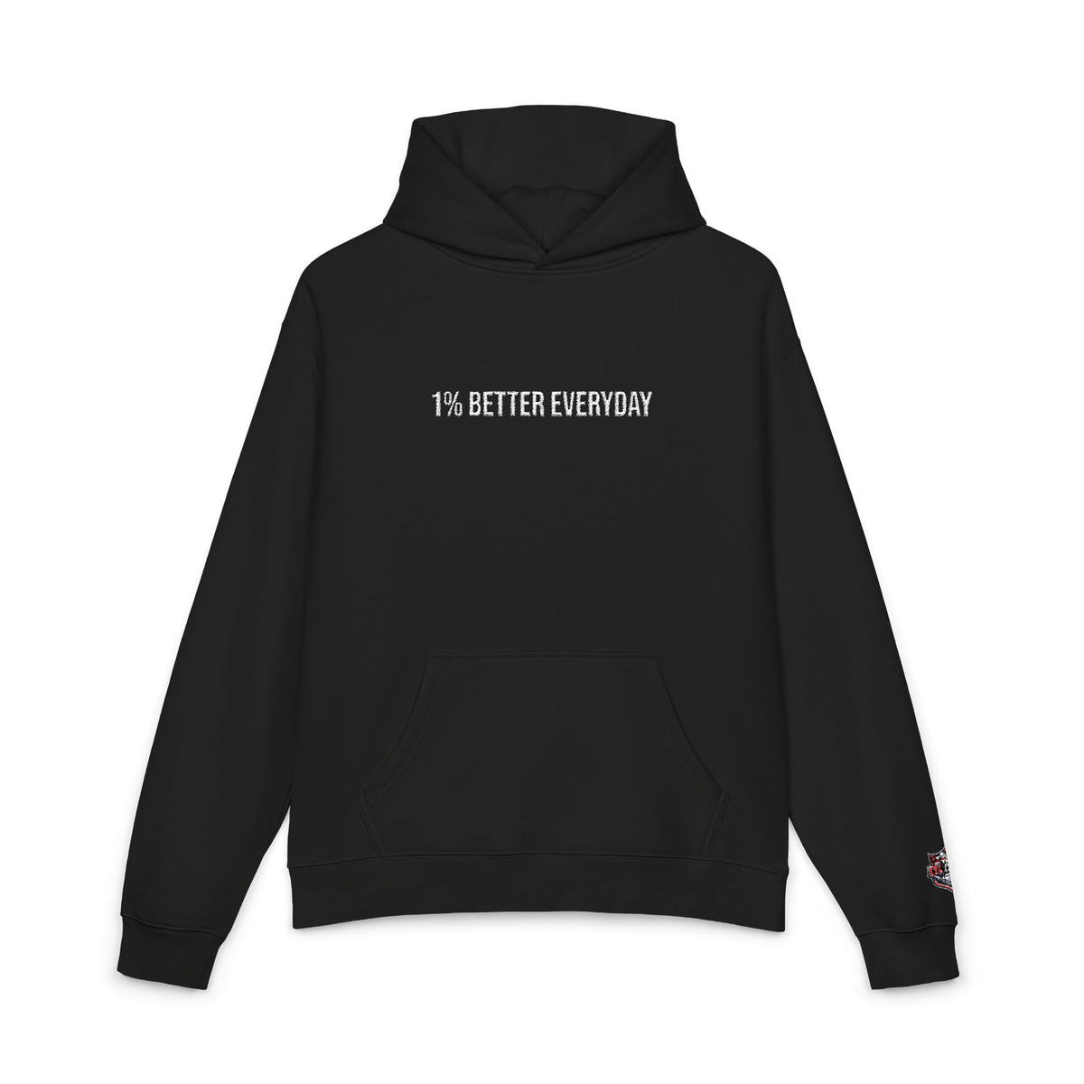 1% Better Everyday Premium Embroidered Hoodie