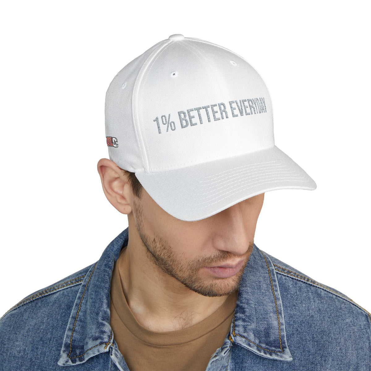 1% Better Everyday Embroidered Closed-Back Cap