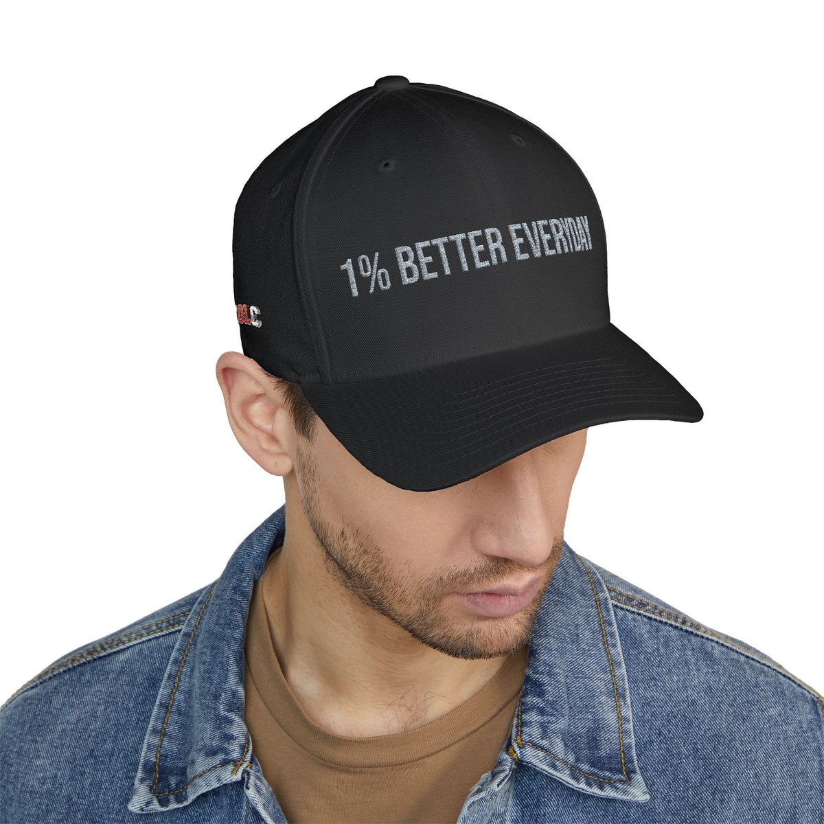 1% Better Everyday Embroidered Closed-Back Cap