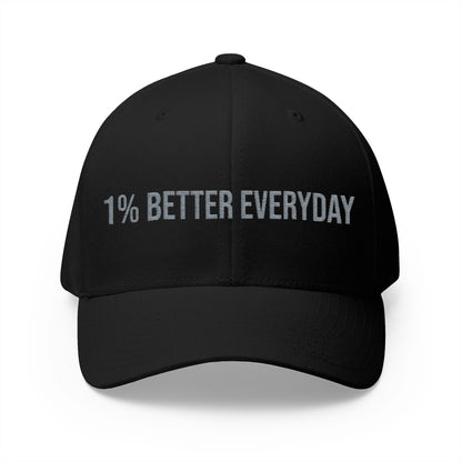 1% Better Everyday Embroidered Closed-Back Cap