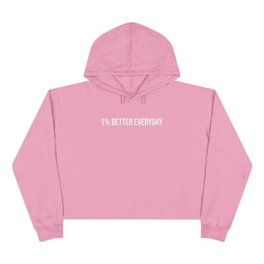 1% Better Everyday Women’s Crop Hoodie