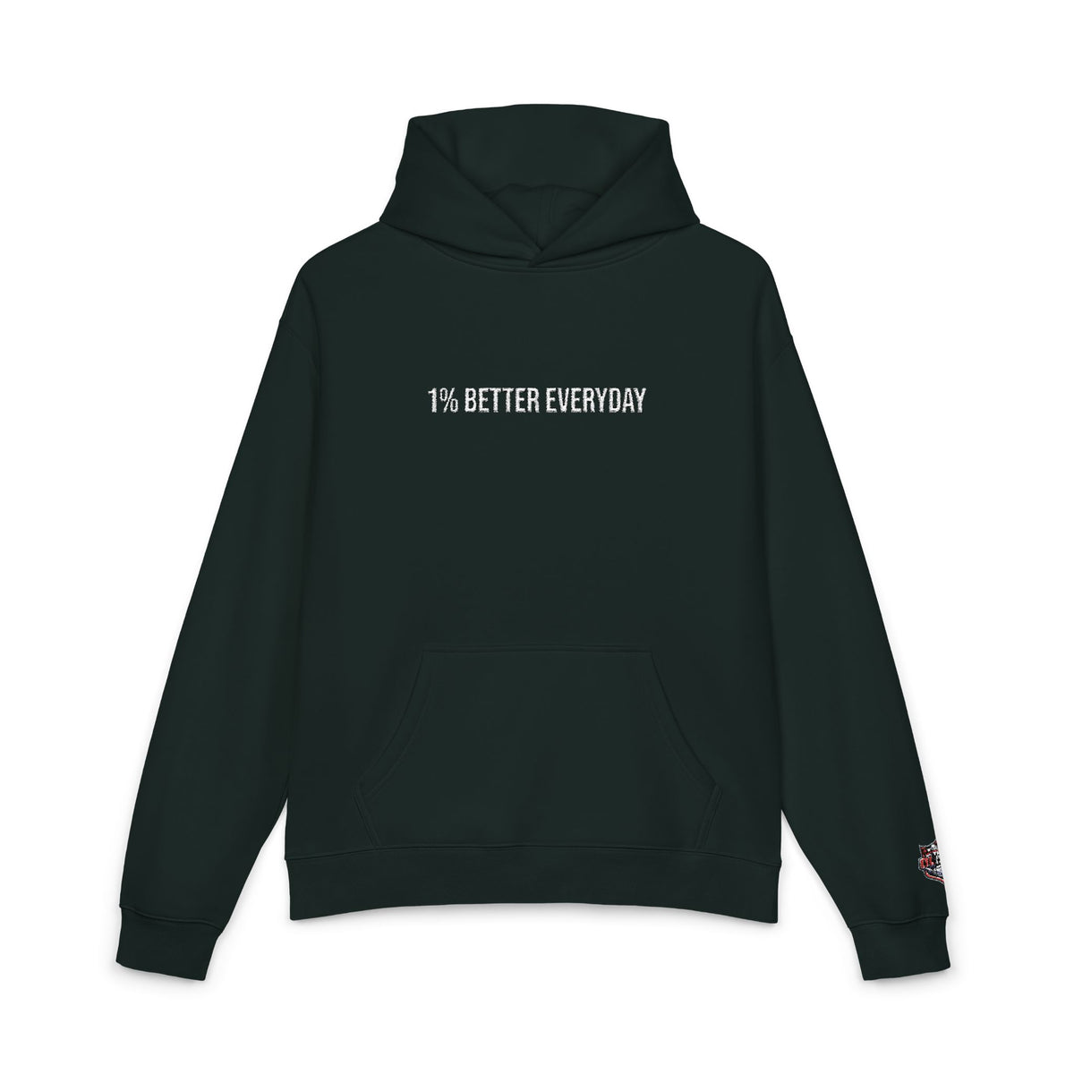 1% Better Everyday Premium Embroidered Hoodie