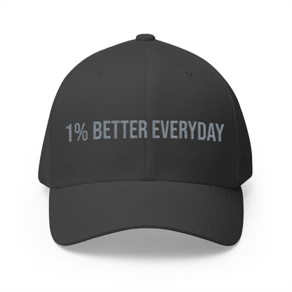 1% Better Everyday Embroidered Closed-Back Cap