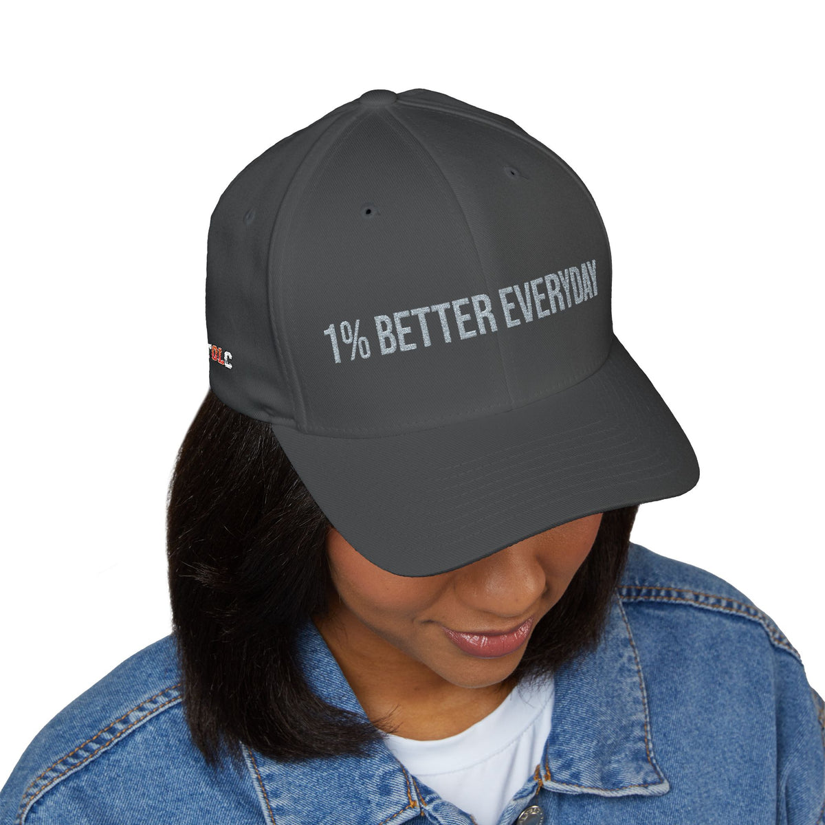1% Better Everyday Embroidered Closed-Back Cap