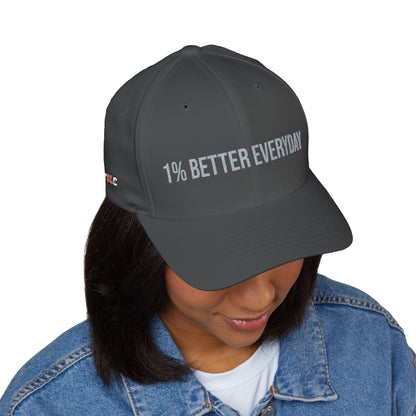 1% Better Everyday Embroidered Closed-Back Cap