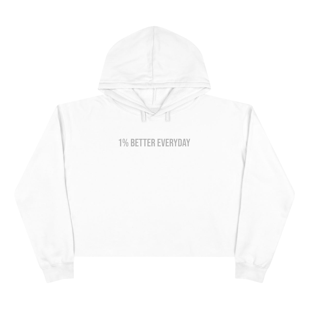 1% Better Everyday Women’s Crop Hoodie