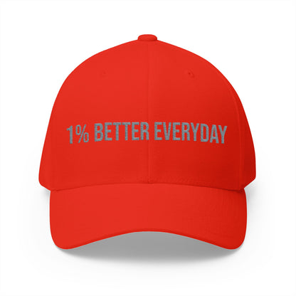 1% Better Everyday Embroidered Closed-Back Cap