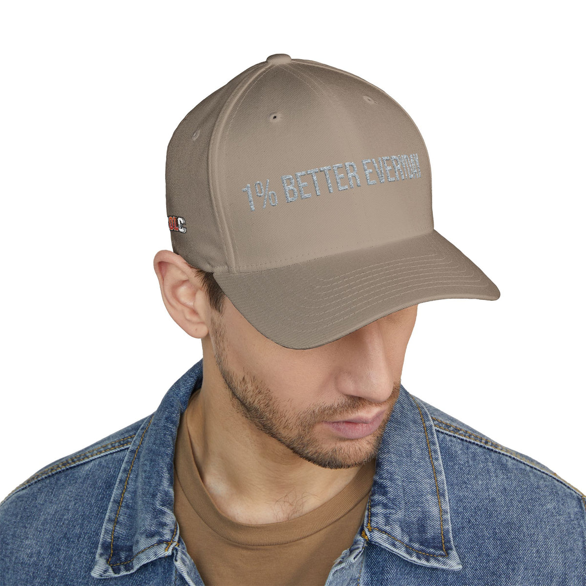 1% Better Everyday Embroidered Closed-Back Cap