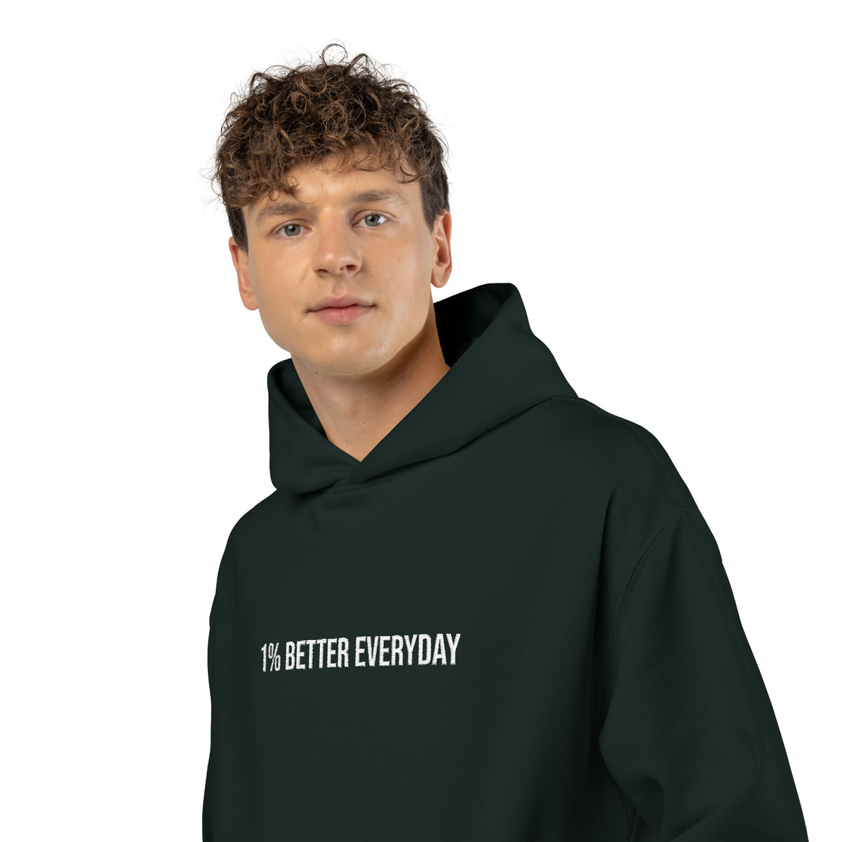 1% Better Everyday Premium Embroidered Hoodie