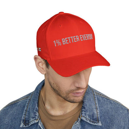 1% Better Everyday Embroidered Closed-Back Cap