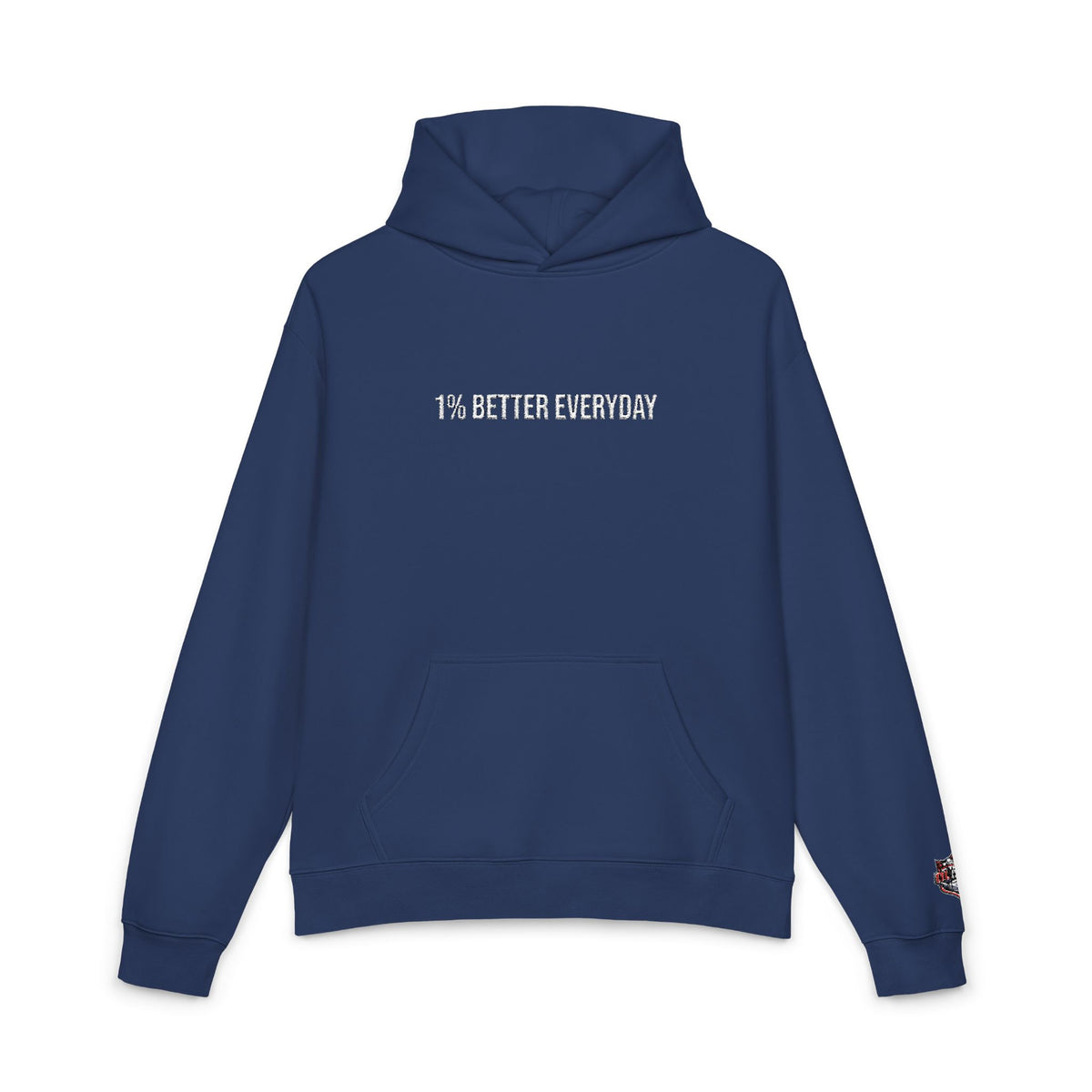 1% Better Everyday Premium Embroidered Hoodie