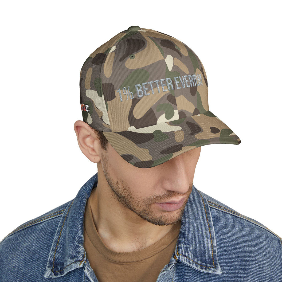 1% Better Everyday Embroidered Closed-Back Cap