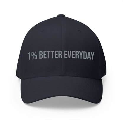 1% Better Everyday Embroidered Closed-Back Cap