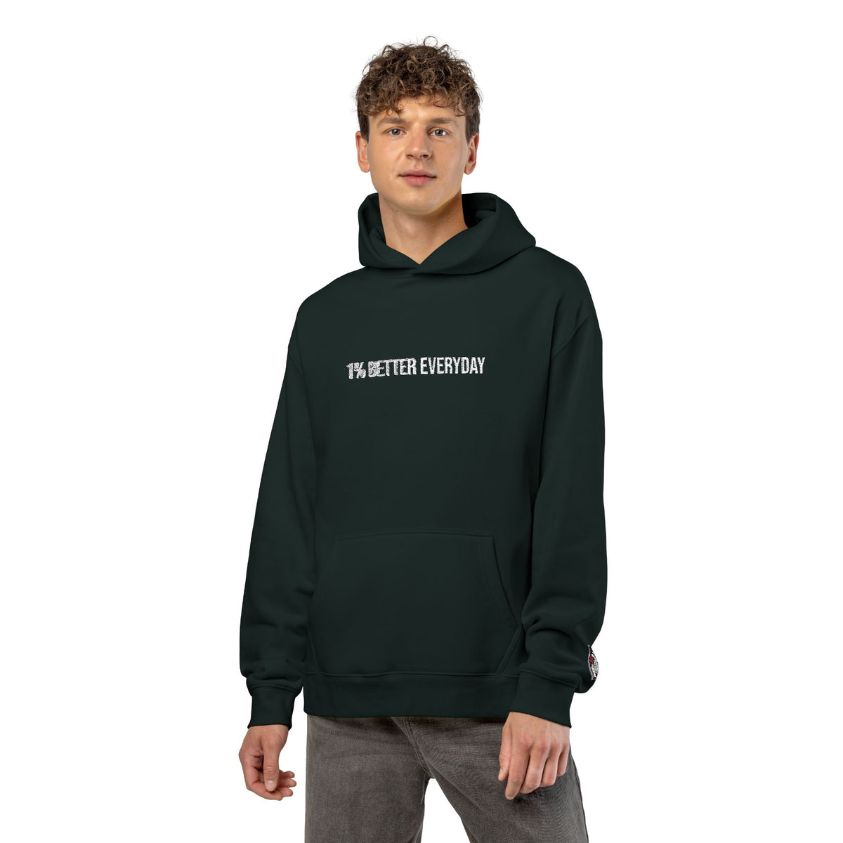 1% Better Everyday Premium Embroidered Hoodie