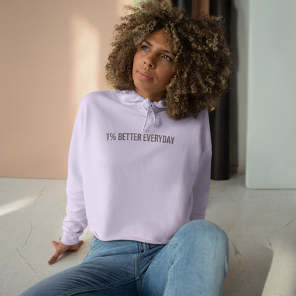 1% Better Everyday Women’s Crop Hoodie