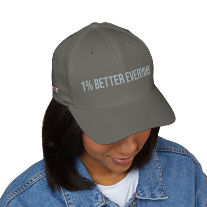 1% Better Everyday Embroidered Closed-Back Cap